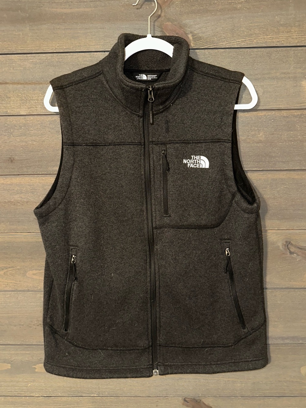 The North Face Men’s Charcoal Fleece Vest